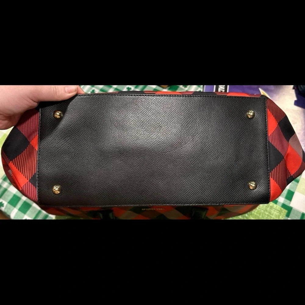 Vera Bradley Large Zip ELLA Tote BUFFALO PLAID - Picture 6 of 7